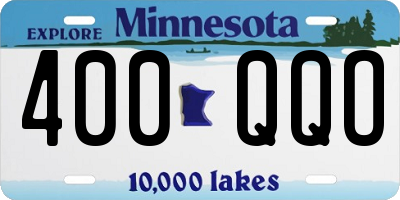 MN license plate 400QQO