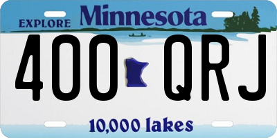 MN license plate 400QRJ