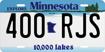 MN license plate 400RJS
