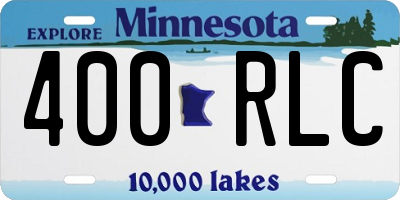 MN license plate 400RLC