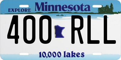 MN license plate 400RLL