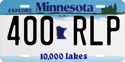 MN license plate 400RLP
