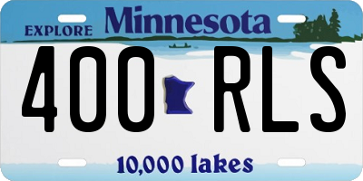 MN license plate 400RLS