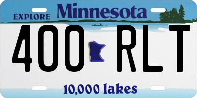 MN license plate 400RLT