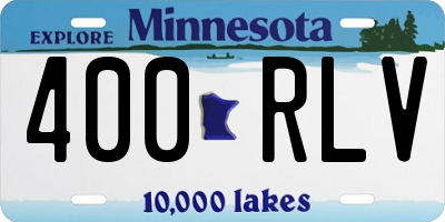 MN license plate 400RLV
