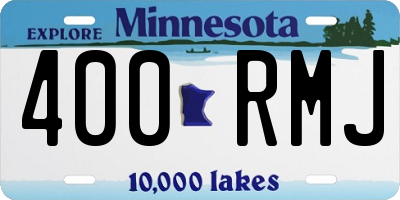 MN license plate 400RMJ