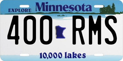 MN license plate 400RMS