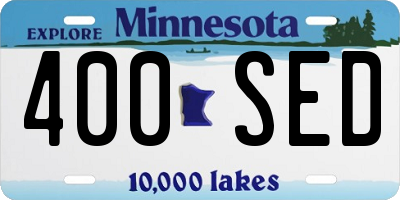 MN license plate 400SED