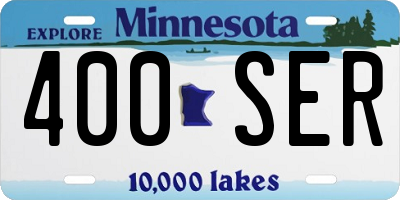 MN license plate 400SER
