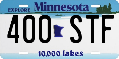 MN license plate 400STF