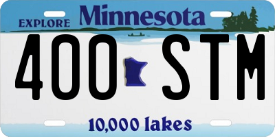 MN license plate 400STM