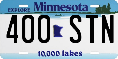 MN license plate 400STN