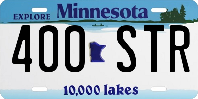 MN license plate 400STR