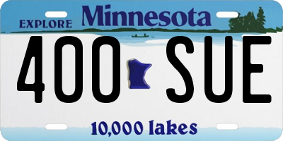 MN license plate 400SUE