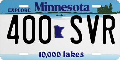 MN license plate 400SVR