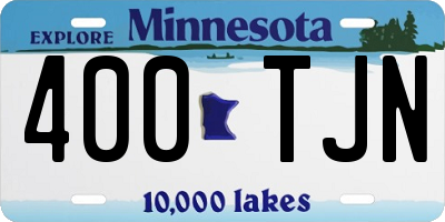 MN license plate 400TJN