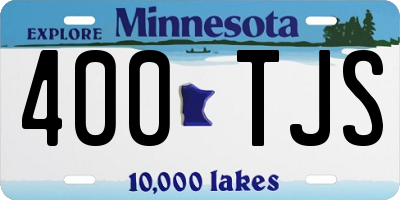 MN license plate 400TJS