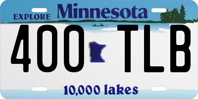MN license plate 400TLB