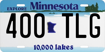 MN license plate 400TLG