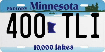 MN license plate 400TLI