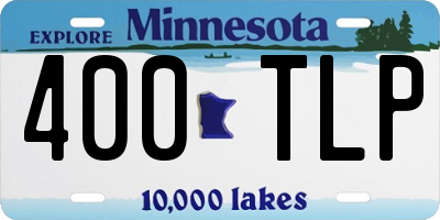 MN license plate 400TLP