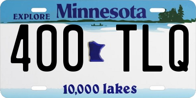 MN license plate 400TLQ