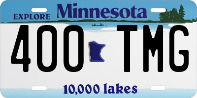 MN license plate 400TMG
