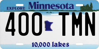 MN license plate 400TMN