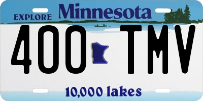 MN license plate 400TMV