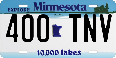 MN license plate 400TNV