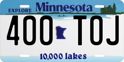 MN license plate 400TOJ
