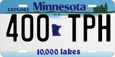 MN license plate 400TPH