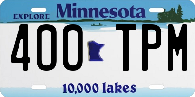 MN license plate 400TPM