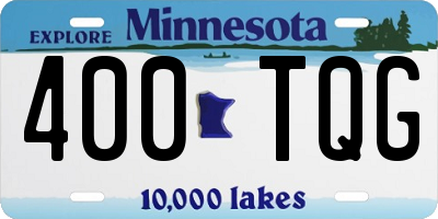 MN license plate 400TQG