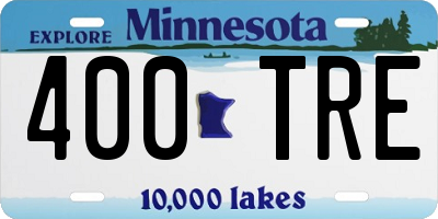 MN license plate 400TRE