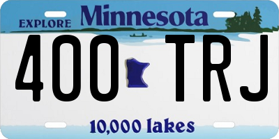 MN license plate 400TRJ