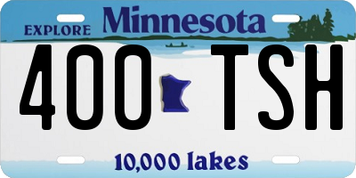 MN license plate 400TSH