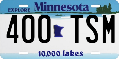 MN license plate 400TSM