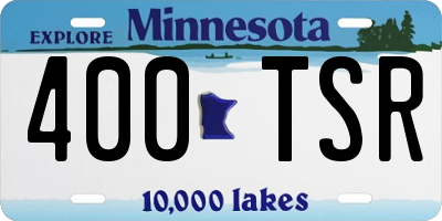 MN license plate 400TSR