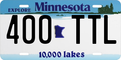 MN license plate 400TTL