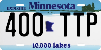 MN license plate 400TTP