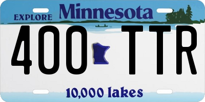 MN license plate 400TTR