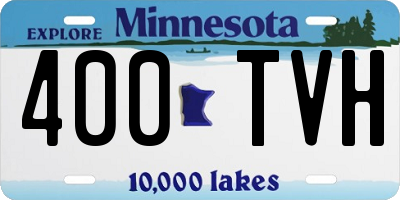 MN license plate 400TVH
