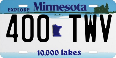 MN license plate 400TWV