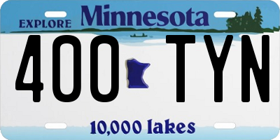 MN license plate 400TYN