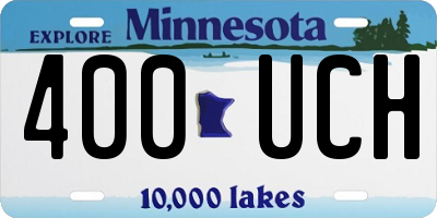 MN license plate 400UCH