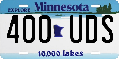 MN license plate 400UDS
