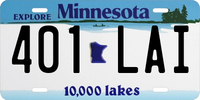 MN license plate 401LAI