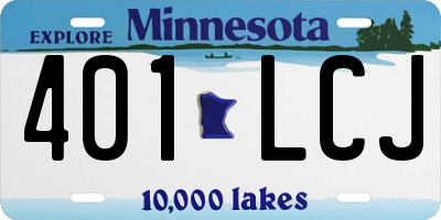 MN license plate 401LCJ