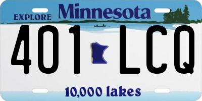 MN license plate 401LCQ